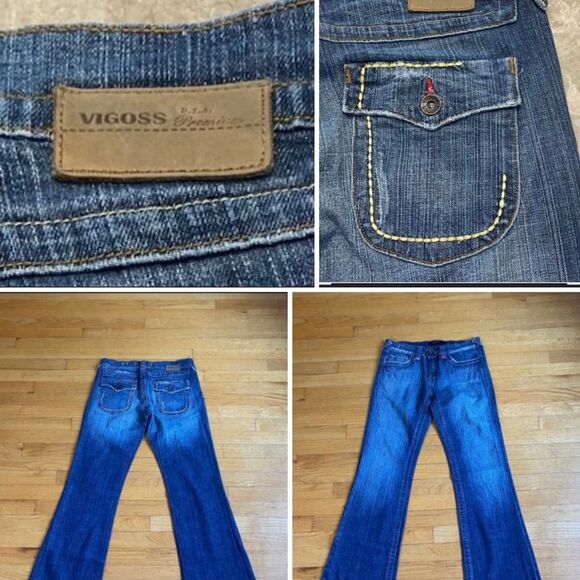 VIGOSS women bootcut jean sz 9/10 cowgirl rodeo Equestrian Riding Y2K - Picture 1 of 12